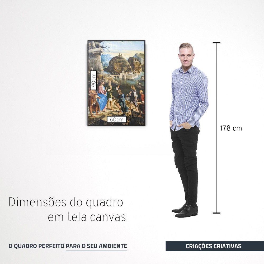 Quadro decorativo a vocação dos filhos de zebedeu