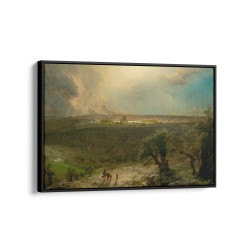 Quadro decorativo jerusalém vista do monte das oliveiras