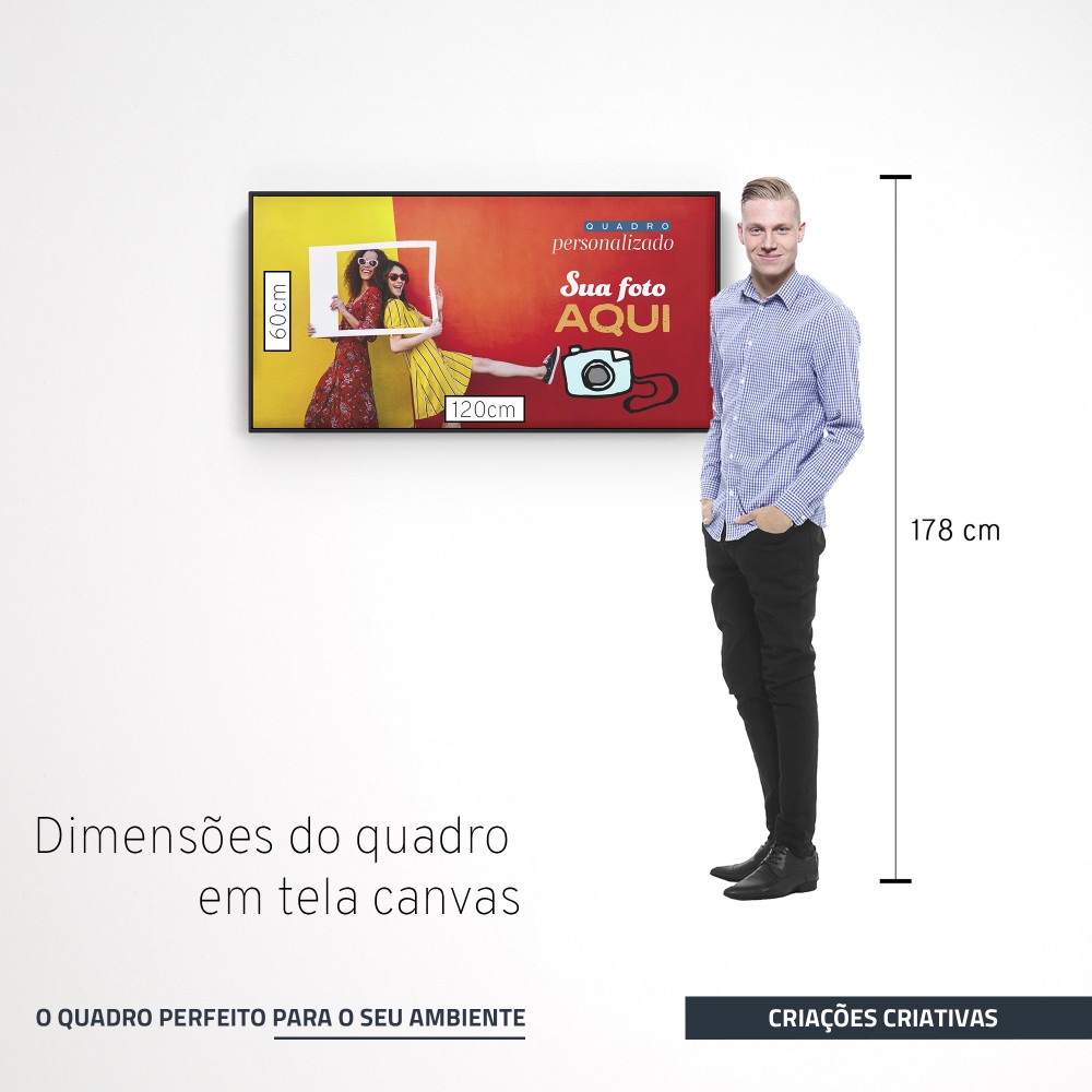 Quadro decorativo Personalizado - versão panorâmica