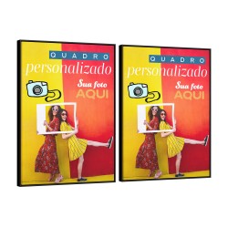 Quadro decorativo Personalizado com 2 quadros na proporção 1x1.4 Quadro decorativo Personalizado com 2 quadros na proporção 1x1.4