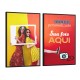 Quadro decorativo Personalizado - com 2 quadros