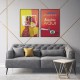 Quadro decorativo Personalizado - com 2 quadros