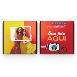Quadro decorativo Personalizado com 2 quadros quadrados Quadro decorativo Personalizado com 2 quadros quadrados