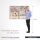 Quadro decorativo Cerejeiras - com 2 quadros