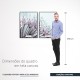 Quadro decorativo dente de leão com orvalho - com 2 quadros