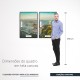 Quadro decorativo rio - com 2 quadros