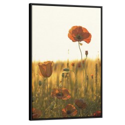 Quadro decorativo flores no campo Quadro decorativo flores no campo