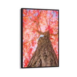 Quadro decorativo tronco galhos folhas e flores Quadro decorativo tronco galhos folhas e flores