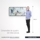 Quadro decorativo arte fractal Azul amarelo e branco - versão panorâmica Quadro decorativo arte fractal Azul amarelo e branco - versão panorâmica