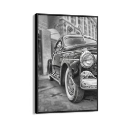 Quadro decorativo carro antigo em preto e branco Quadro decorativo carro antigo em preto e branco