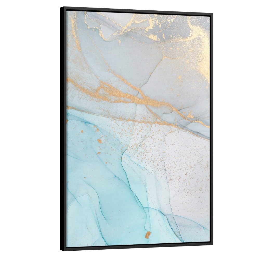 Quadro decorativo mármore safira azul