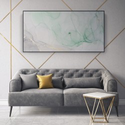 Quadro decorativo mármore safira verde - versão panorâmica Quadro decorativo mármore safira verde - versão panorâmica