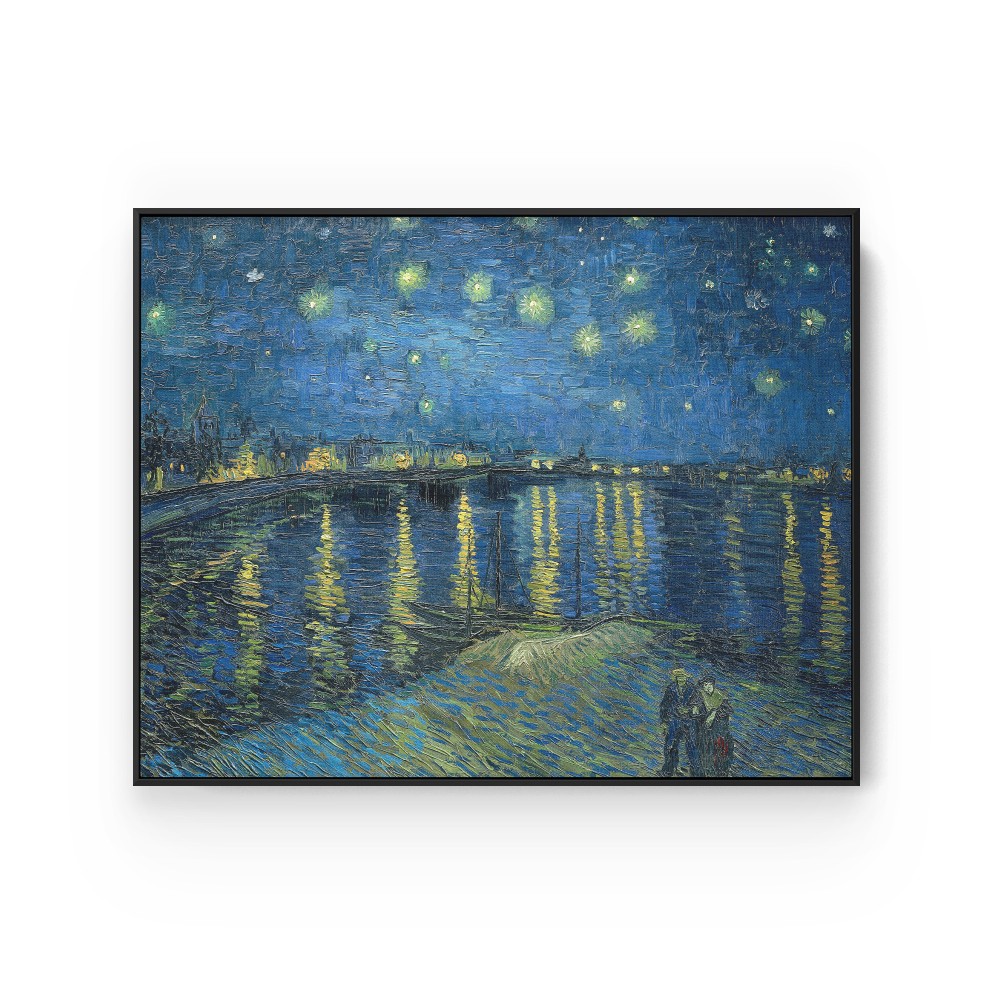 Quadro decorativo noite estrelada sobre o ródano por vincent van gogh