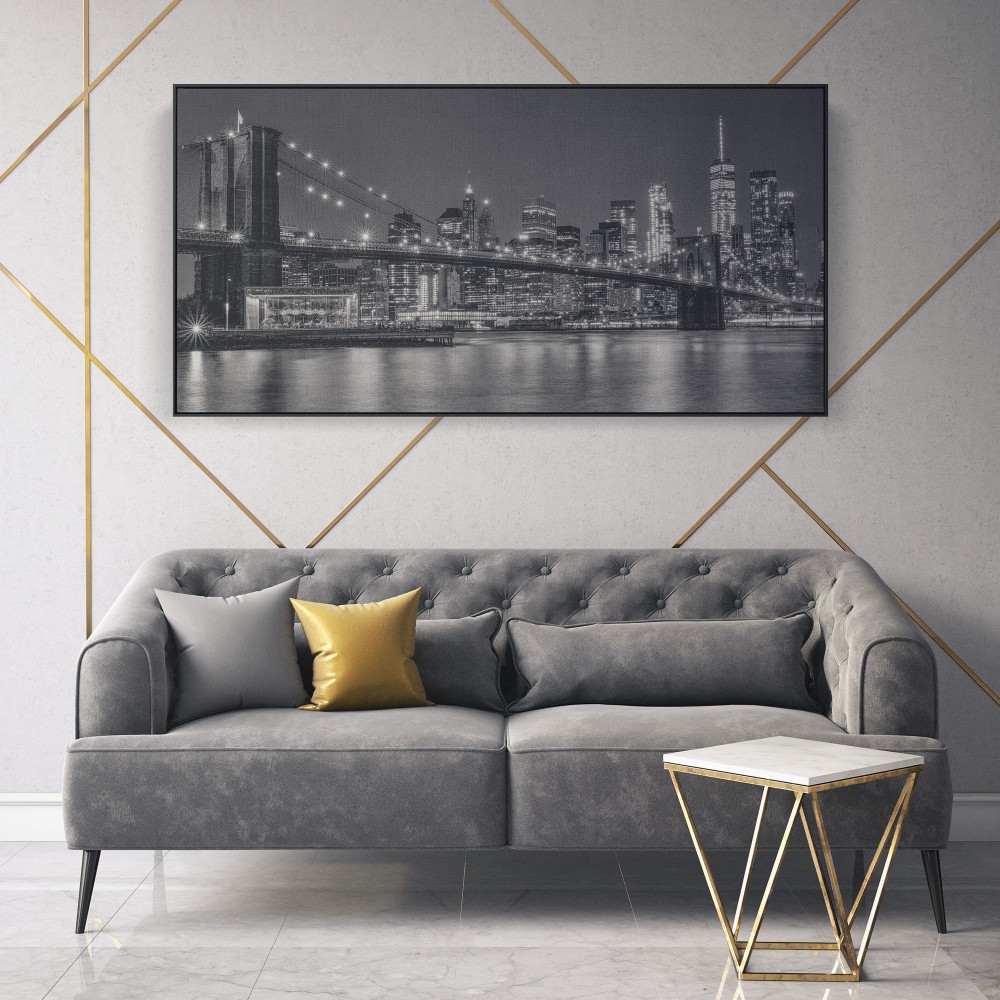 Quadro decorativo brooklyn bridge - versão panorâmica