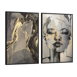 Quadro decorativo be yourself - com 2 quadros Quadro decorativo be yourself - com 2 quadros
