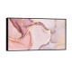 Quadro decorativo abstrato rosé - versão panorâmica