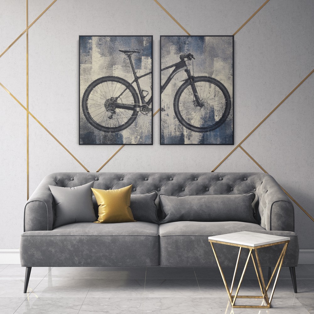 Quadro decorativo montain bike - com 2 quadros