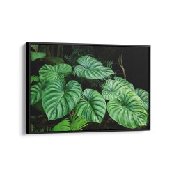 Quadro decorativo folhagem tropical