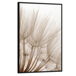 Quadro decorativo A Arte do Dente-de-Leão em tons de bege Quadro decorativo A Arte do Dente-de-Leão em tons de bege