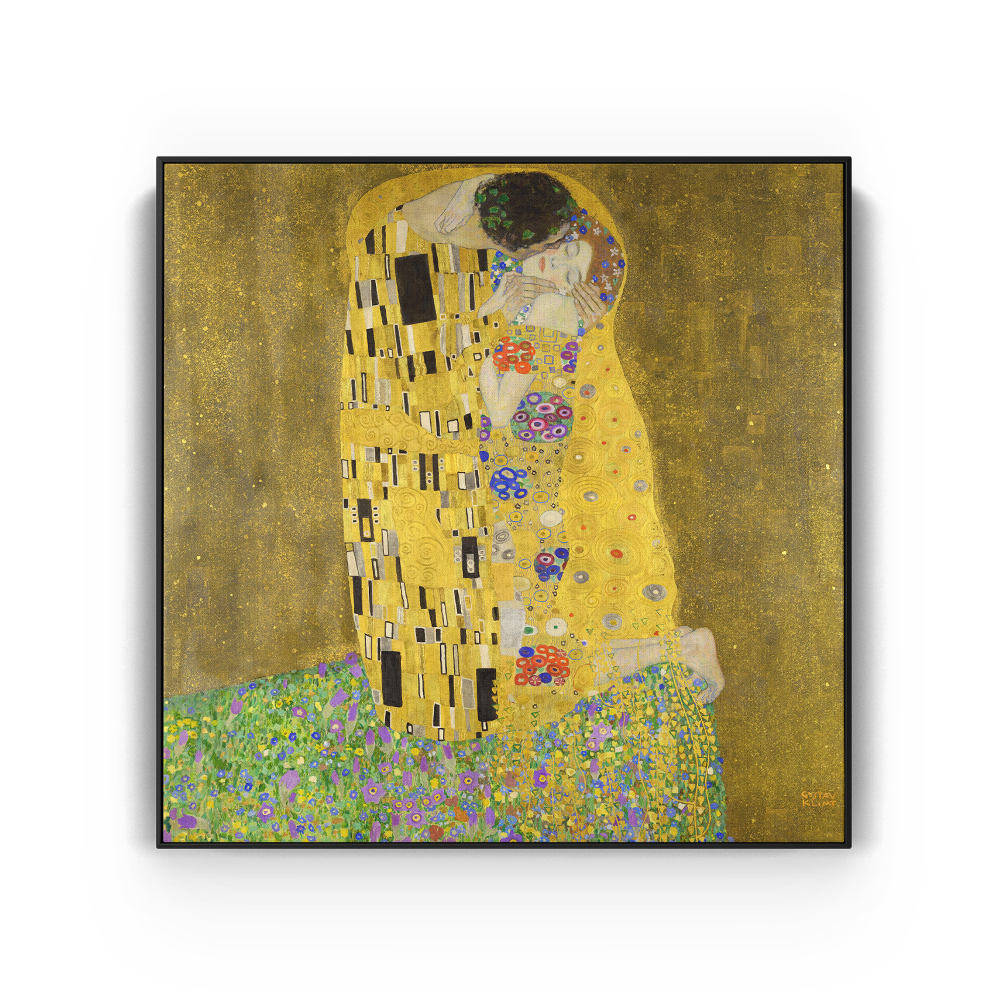 quadro-quadrado-em-canvas-o-beijo-por-gustav-klimt-cria-es-criativas