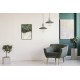 Quadro decorativo abstrato verde preto dourado e cinza Quadro decorativo abstrato verde preto dourado e cinza