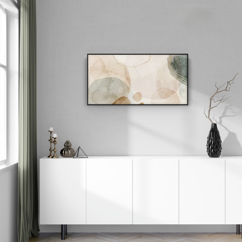 Quadro decorativo aquarela - versão panorâmica