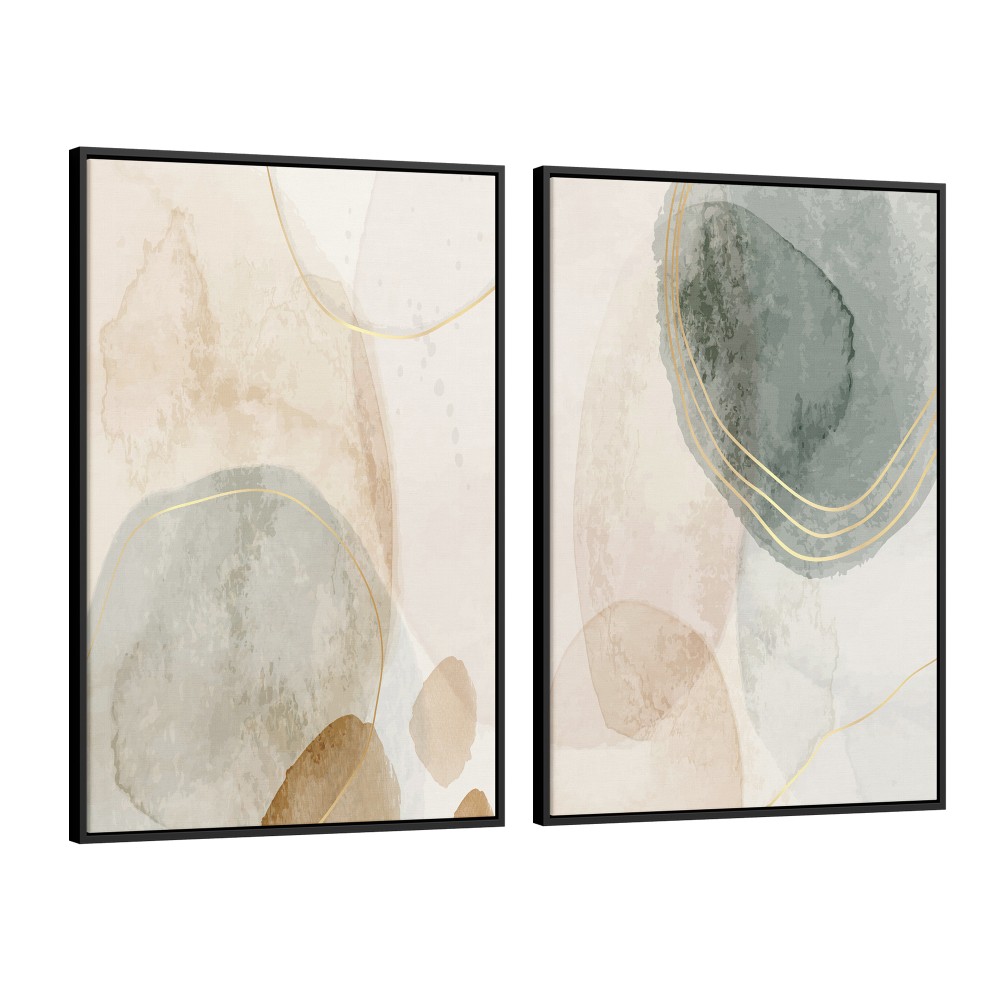 Quadro decorativo Aquarela - com 2 quadros