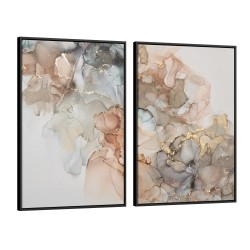 Quadro decorativo Abstato Moderno - com 2 quadros Quadro decorativo Abstato Moderno - com 2 quadros