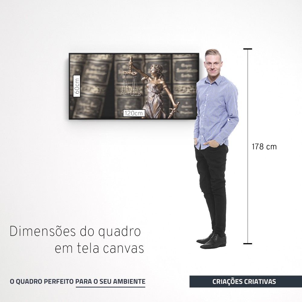 Quadro decorativo Justitia - versão panorâmica