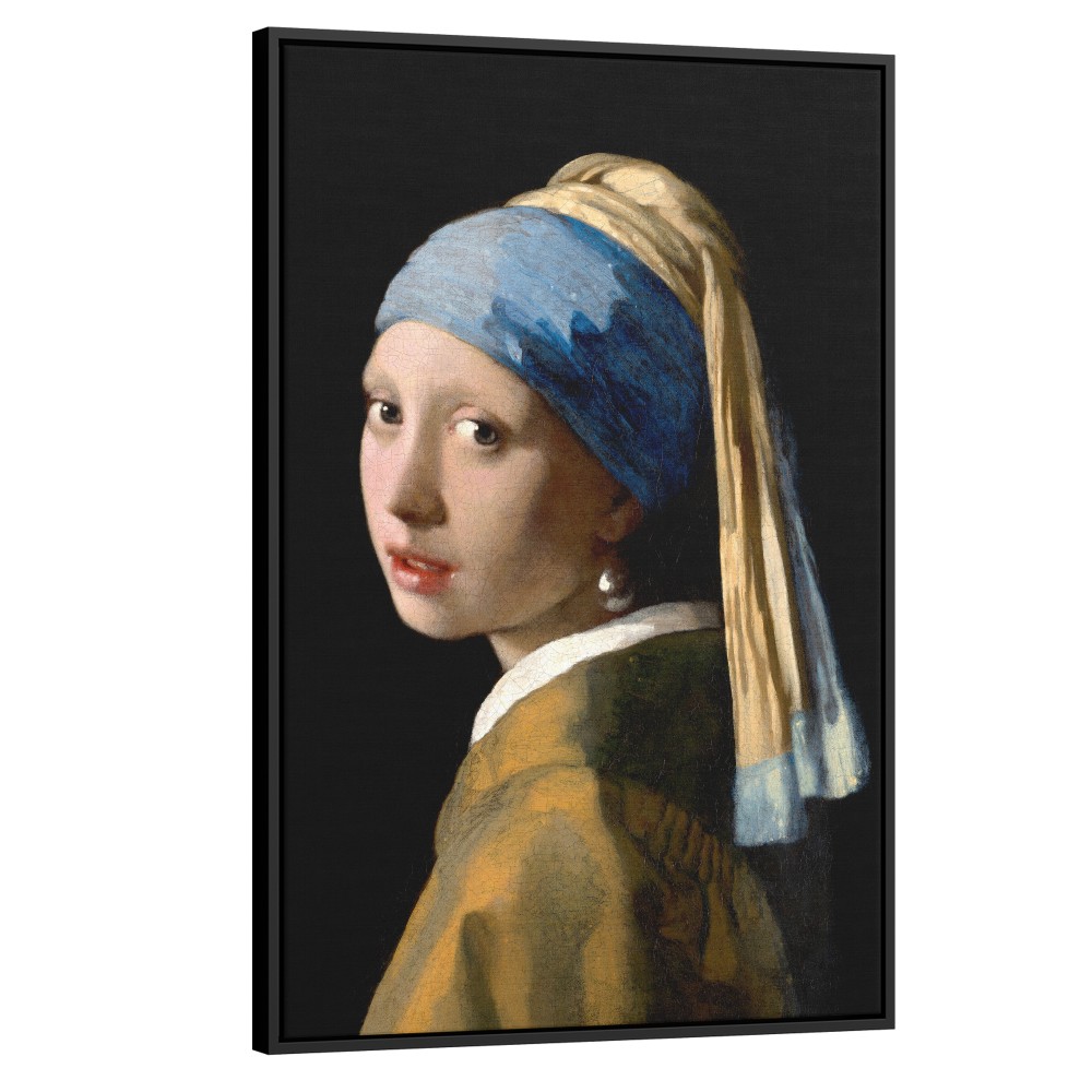 Quadro decorativo Moça com brinco de perola por Vermeer