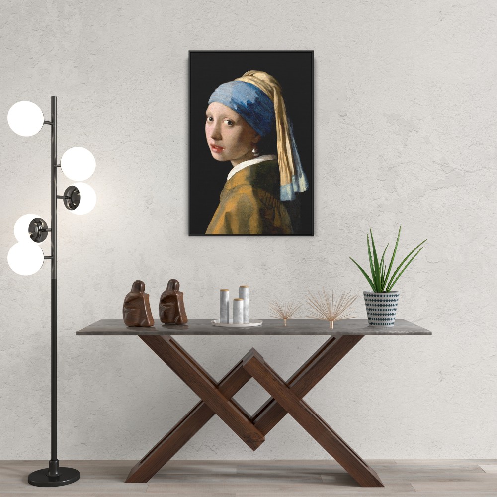 Quadro decorativo Moça com brinco de perola por Vermeer