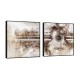 Quadro decorativo Violão e Piano Noir - com 2 quadros quadrados