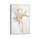 Quadro decorativo flor branca com detalhes