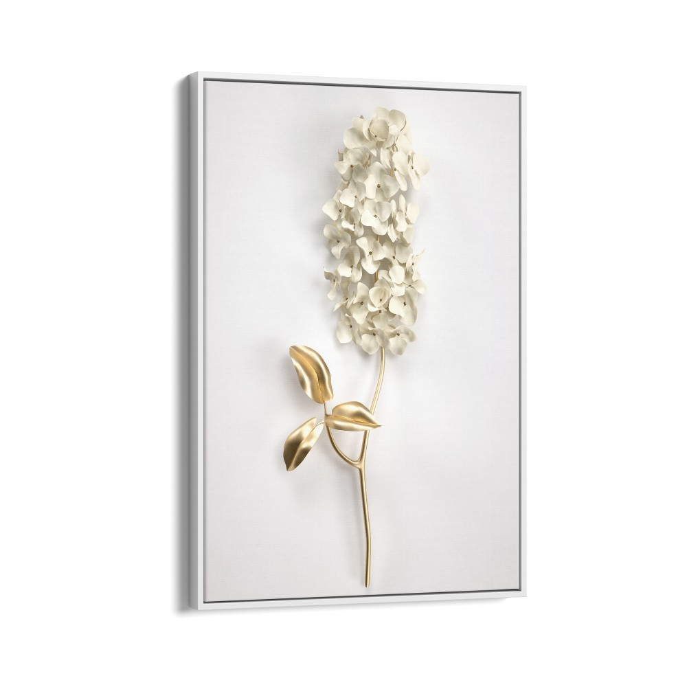 Quadro decorativo flor branca