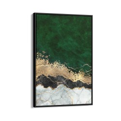 Quadro decorativo abstrato verde bege preto e cinza Quadro decorativo abstrato verde bege preto e cinza