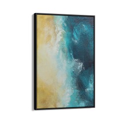 Quadro decorativo abstrato oceano