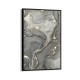 Quadro decorativo abstrato elegante cinza