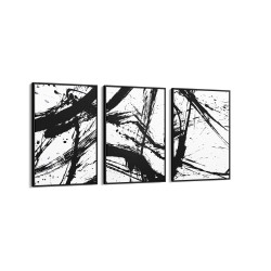 Quadro decorativo trio oriental - com 3 quadros Quadro decorativo trio oriental - com 3 quadros