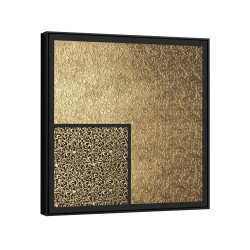 Quadro decorativo arranjos dourados sobre fundo preto Quadro decorativo arranjos dourados sobre fundo preto