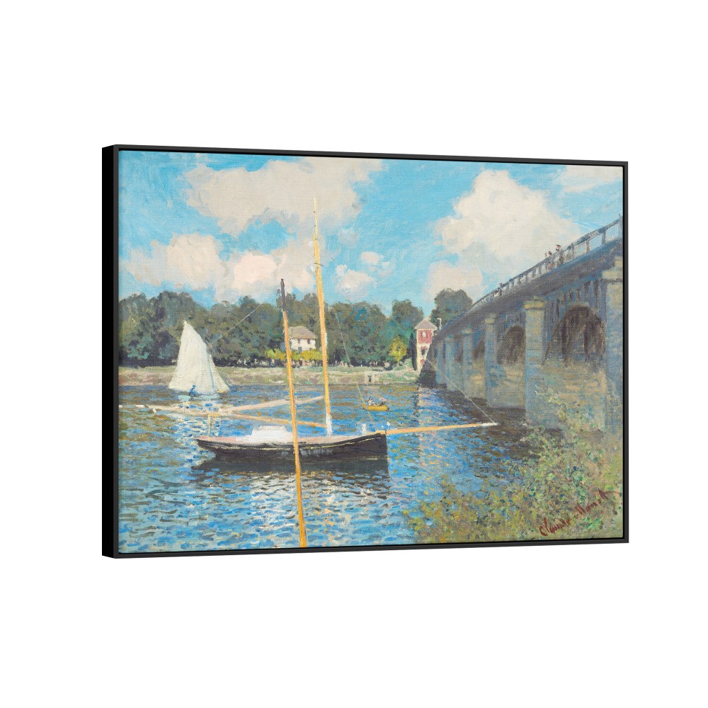 Quadro decorativo a ponte de argenteuil 1874 por claude monet