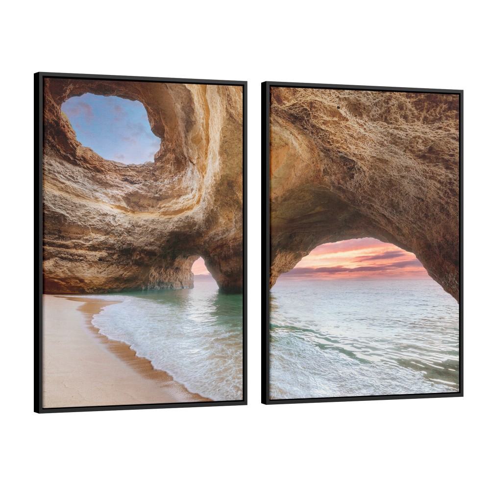 Quadro decorativo Algar de Benagil com 2 quadros