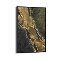 Quadro decorativo mármore amarelo escuro