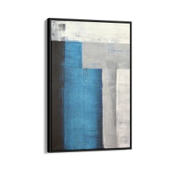 Quadro decorativo tons de azul e cinza Quadro decorativo tons de azul e cinza