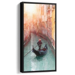 Quadro decorativo gondoleiro - versão panorâmica Quadro decorativo gondoleiro - versão panorâmica