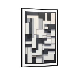 Quadro decorativo Abstrato Geométrico 3D