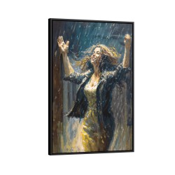 Quadro decorativo Dançando na chuva