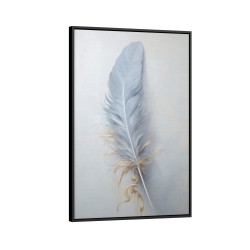 Quadro decorativo Pena Azul
