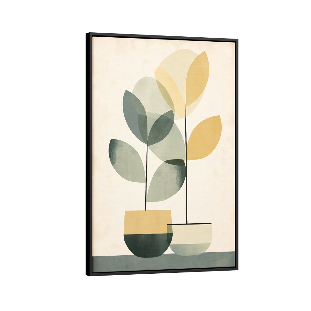 Quadro decorativo Abstrato BOHO planta e vaso 507