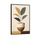 Quadro decorativo Abstrato BOHO planta e vaso 508