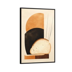 Quadro decorativo para copa e cozinha BOHO pão Quadro decorativo para copa e cozinha BOHO pão